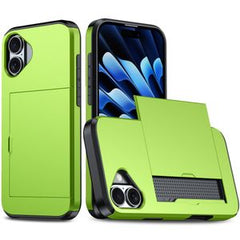 iPhone 16 Plus Skal med kortplats - Grön