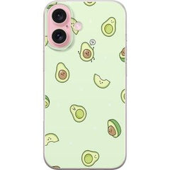 Apple iPhone 16 Transparent Mobilskal Avokado