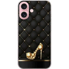 Apple iPhone 16 Transparent Mobilskal Lyxig Sko