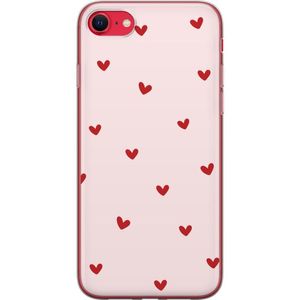 Apple iPhone 16e Transparent Mobilskal Små Hjärtan