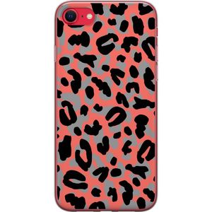 Apple iPhone 16e Transparent Mobilskal Leopardskrud