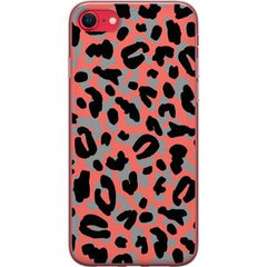 Apple iPhone 16e Transparent Mobilskal Leopardskrud