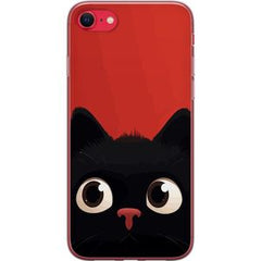 Apple iPhone 16e Transparent Mobilskal Busig Katt