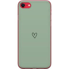 Apple iPhone 16e Transparent Mobilskal Hjärta