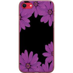 Apple iPhone 16e Transparent Mobilskal Blomster