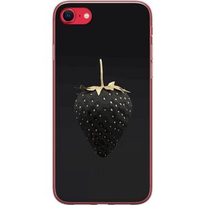 Apple iPhone 16e Transparent Mobilskal Exklusiv Jordgubbe