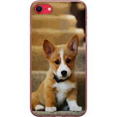 Apple iPhone 16e Transparent Mobilskal Liten Hund
