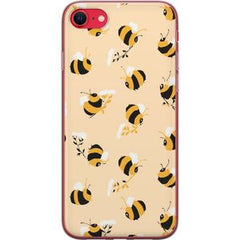 Apple iPhone 16e Transparent Mobilskal Humlor