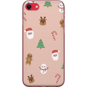 Apple iPhone 16e Transparent Mobilskal Klassisk Julfest
