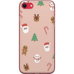 Apple iPhone 16e Transparent Mobilskal Klassisk Julfest
