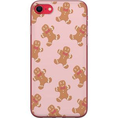 Apple iPhone 16e Transparent Mobilskal Pepparkaksgubbe