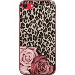Apple iPhone 16e Transparent Mobilskal Leopardrosor
