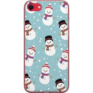 Apple iPhone 16e Transparent Mobilskal Snögubbar