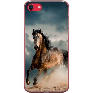 Apple iPhone 16e Transparent Mobilskal Springande Häst