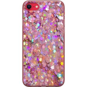 Apple iPhone 16e Transparent Mobilskal Glitter