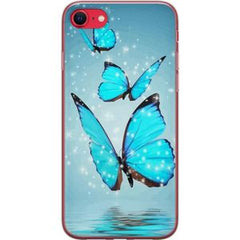 Apple iPhone 16e Transparent Mobilskal Magiska Fjärilar