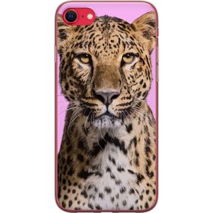 Apple iPhone 16e Transparent Mobilskal Leopard