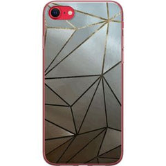 Apple iPhone 16e Transparent Mobilskal Mönster Rosé