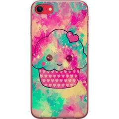 Apple iPhone 16e Transparent Mobilskal Cupcake
