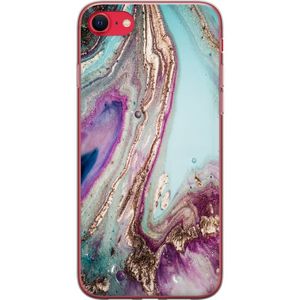 Apple iPhone 16e Transparent Mobilskal Lila marmor