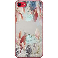 Apple iPhone 16e Transparent Mobilskal Blommor