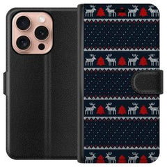 Apple iPhone 16 Pro Svart Plånboksfodral Tomtens Team