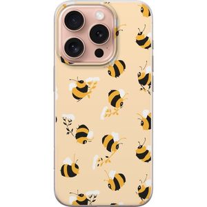 Apple iPhone 16 Pro Transparent Mobilskal Humlor