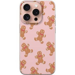 Apple iPhone 16 Pro Transparent Mobilskal Pepparkaksgubbe