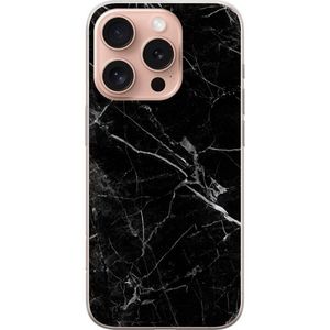 Apple iPhone 16 Pro Transparent Mobilskal Svart marmor