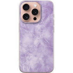 Apple iPhone 16 Pro Transparent Mobilskal Lila marmor