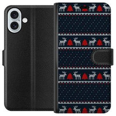 Apple iPhone 16 Plus Svart Plånboksfodral Tomtens Team