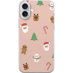 Apple iPhone 16 Plus Transparent Mobilskal Klassisk Julfest