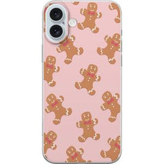 Apple iPhone 16 Plus Transparent Mobilskal Pepparkaksgubbe