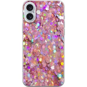 Apple iPhone 16 Plus Transparent Mobilskal Glitter