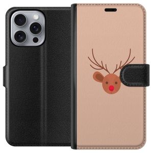 Apple iPhone 16 Pro Max Svart Plånboksfodral Ren Julkänsla