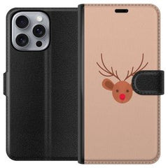 Apple iPhone 16 Pro Max Svart Plånboksfodral Ren Julkänsla