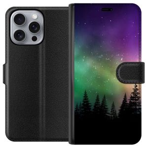 Apple iPhone 16 Pro Max Svart Plånboksfodral Norrsken