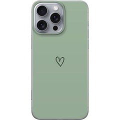 Apple iPhone 16 Pro Max Transparent Mobilskal Hjärta