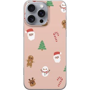 Apple iPhone 16 Pro Max Transparent Mobilskal Klassisk Julfest