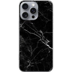 Apple iPhone 16 Pro Max Transparent Mobilskal Svart marmor
