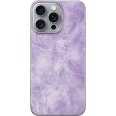 Apple iPhone 16 Pro Max Transparent Mobilskal Lila marmor