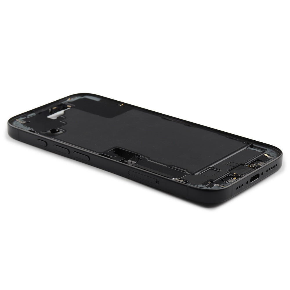 Middle Frame With Power And Volume Button For iPhone 16 (EU Version) Black Pulled