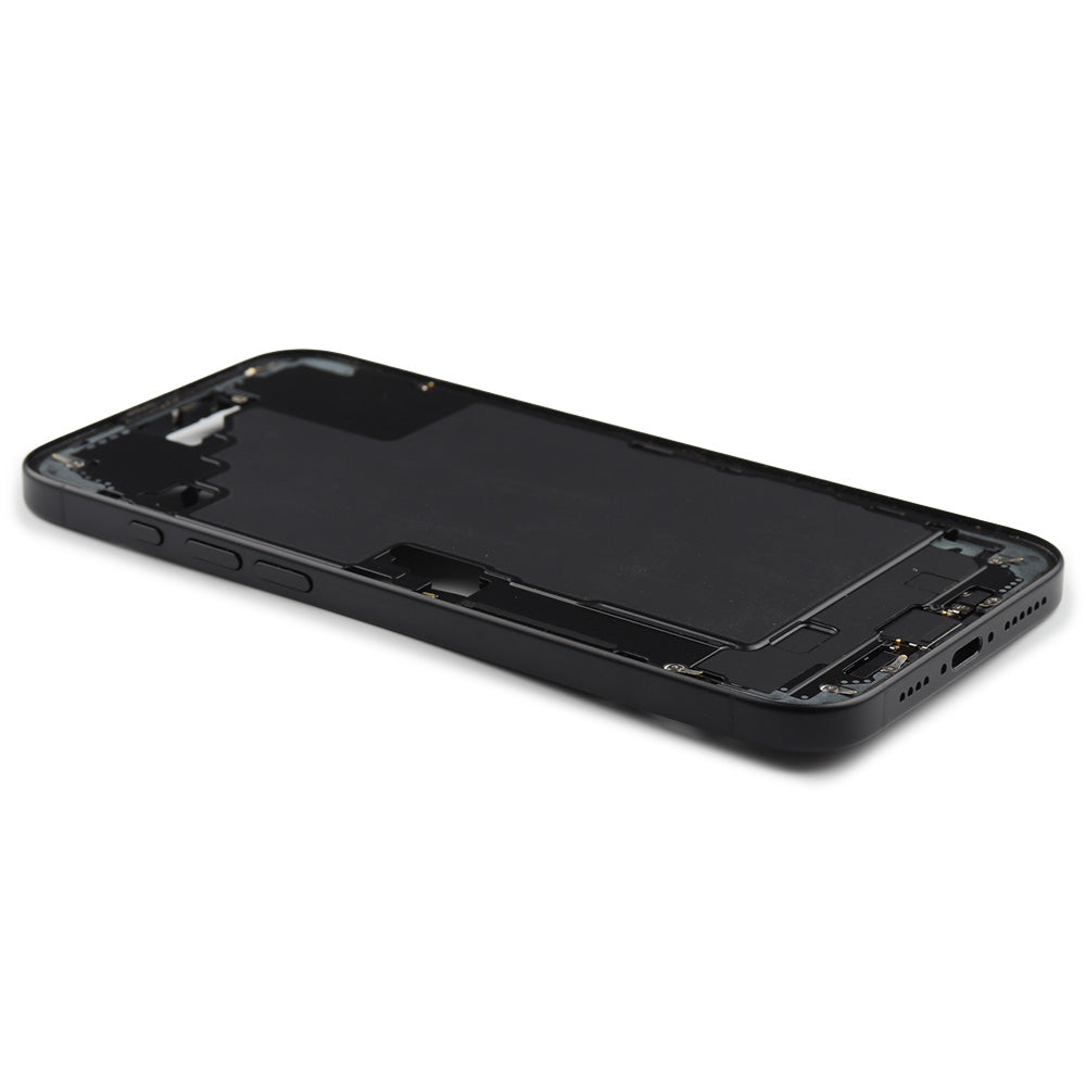 Middle Frame With Power And Volume Button (US Version) For iPhone 16 Plus Black Pulled