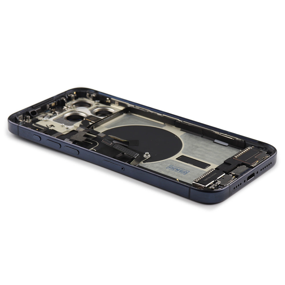 Rear Housing with small parts For iPhone 15 Pro Max (EU Version) Blue Titanium Pulled B