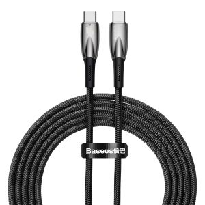 Baseus USB-C till USB-C Kabel, 100W, 2m - Svart