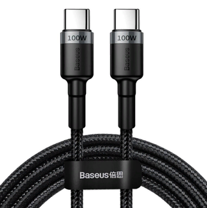 Baseus Cafule Kabel USB-C till USB-C, PD 2.0, 100W, 5A, 2m - Svart
