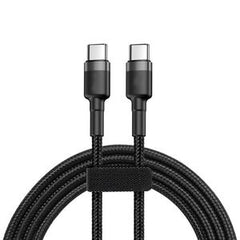 SiGN Cafule USB-C till USB-C Kabel, QC 3.0, PD, 3A, 60W, 2m