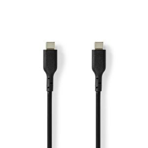 Nedis USB-C till USB-C, 240W, 480mbps, 2m - Svart