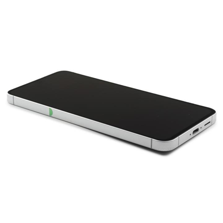 Display Assembly (Pe-Assembled) Complete with Housing Compatible for Samsung Galaxy S24 FE (SM-S721B) Silver Service Pack