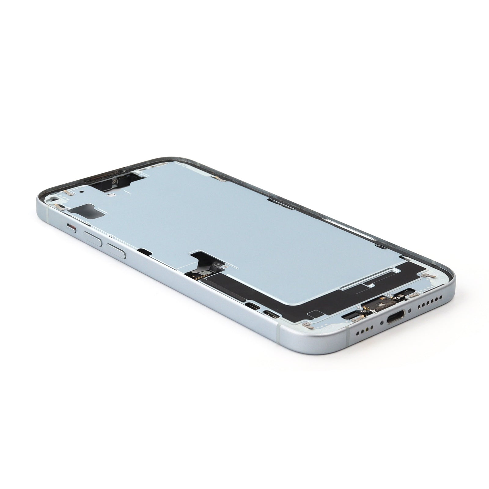 Middle Frame With Power And Volume Button For iPhone 15 Plus (US Version) Blue Titanium Pulled